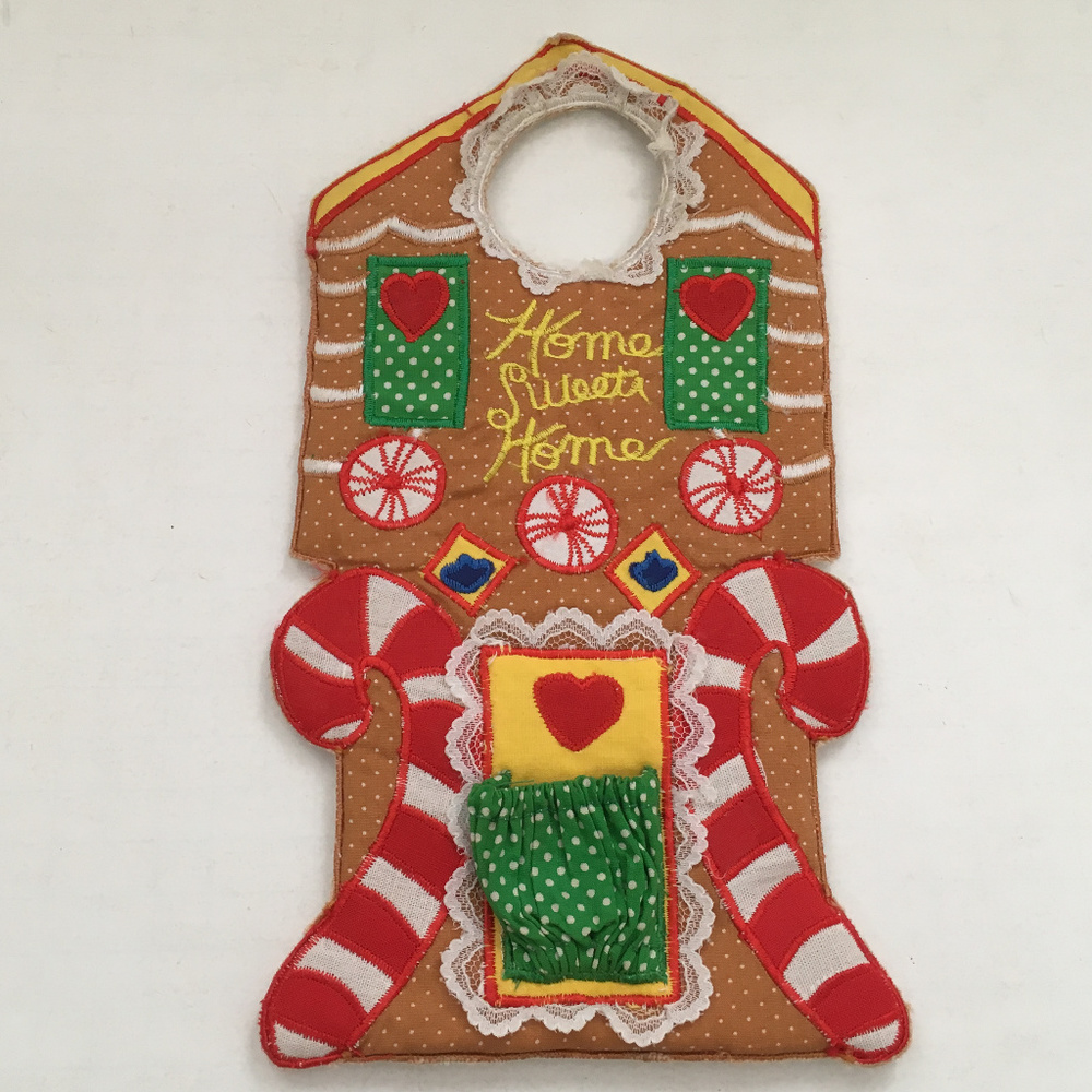 Christmas ginger bread house door knob decor